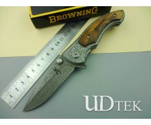 Browning  337 folding knife (copy Damascus) UD50048